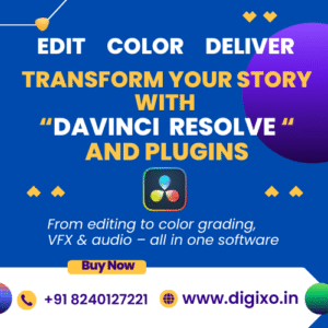 DaVinci Resolve Software with Effects or Plugins + Envato licence for 5 items download